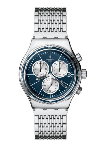 ساعة رجالية نيلية اللون من سواج Swatch YVS403G Men's Watch
  
