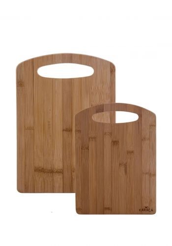 سيت لوح تقطيع خشبي قطعتين من كاراجا Karaca Chopping Board Set 