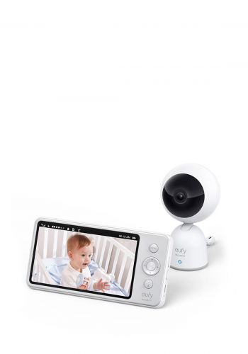 Anker Video Baby Monitor 720P HD Resolution 1-Cam Kit - White جهاز ذكي لمراقبة الطفل بالفيديو من انكر