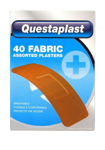 بلاستر جروح 40 لصقة من كويستابلاست Questaplast Assorted Fabric Plasters 