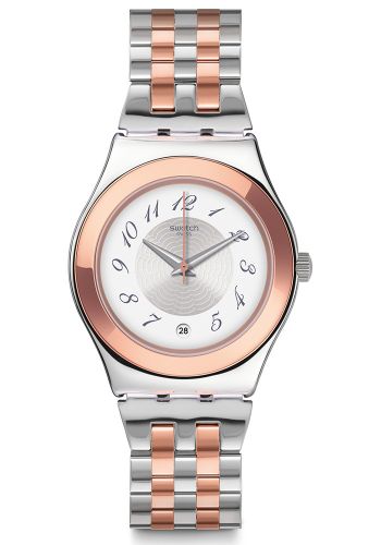 ساعة نسائية برونز وفضي من سواج Swatch YLS454G Women's Watch