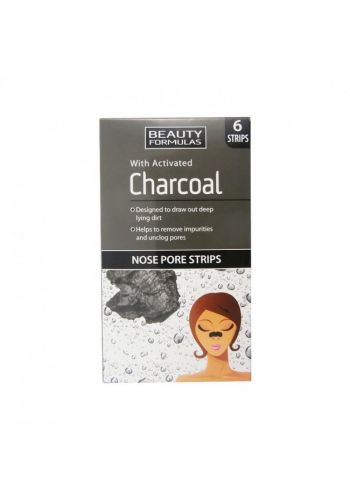 لصقات الانف بالفحم النشط من بيوتي فورميلا Beauty Formula charcoal from
