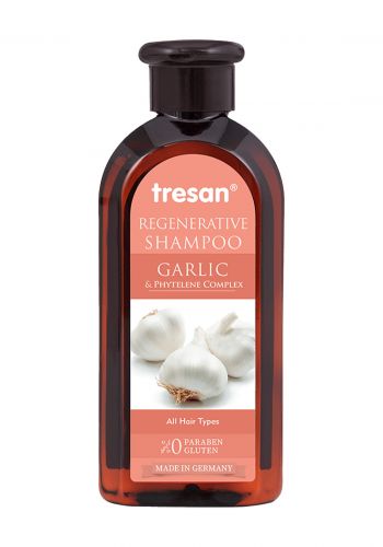 شامبو بخلاصة الثوم 300 مل و بخاخ 125 مل من تريسان Tresan Garlic extract shampoo and spray
