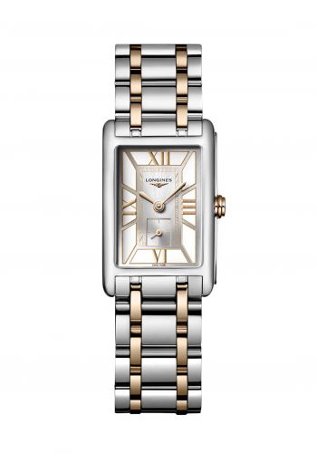ساعة يد نسائية باللون الفضي والروز كولد من لونجين Longines (l52555757) Women's Watch 