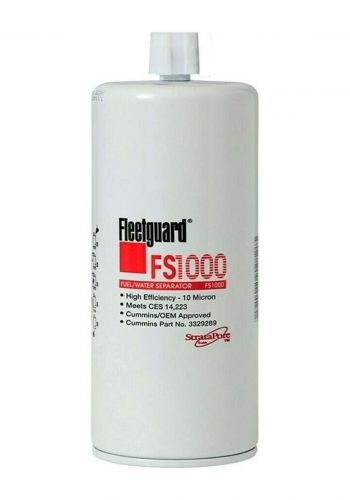 فلتر فاصل الماء والوقود من فليتجوارد Fleetguard FS1000 Fuel Water Separator Filter