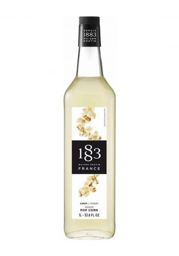 شراب الفشار 1 لتر من 1883 ميزون روتين 1883 Maison Routin Popcorn Syrup 