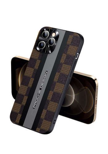 حافظة موبايل لجهاز آيفون 11 برو ماكس Fashion Case MS-10033 IT-23 Leather and Liquid Silicone Phone Case iPhone 11 Pro Max

