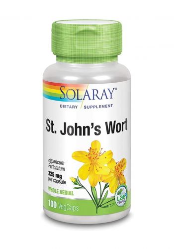 حبوب عشبة القديسين المهدئة للنفس 100 حبة من سولاراي Solaray St. John's Wort