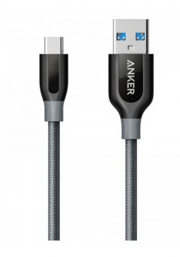 كابل من انكر Anker A8131 PowerLine USB to Type C Data Cable 1.8 m-Black