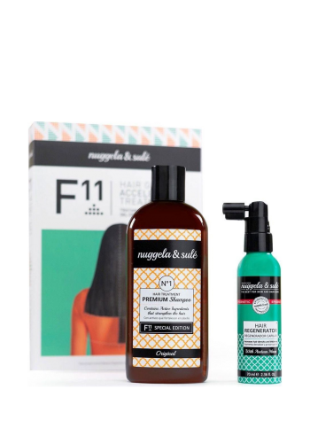  مجموعة العناية بالشعر ( شامبو , سيروم ) من نوجيلا سول Nuggela & Saul F11 Hair Kit  