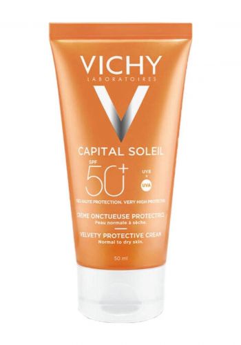 واقي شمس للبشرة العادية والجافة الحساسة 50 مل من فيشي Vichy Capital Soleil Velvety Protective Cream SPF50