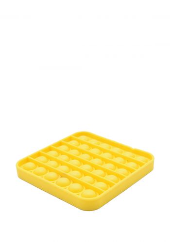 لعبة بوش بوب السليكونية لتخفيف التوتر بشكل مربع  Push Pop Bubble Sensory Fidget Toy