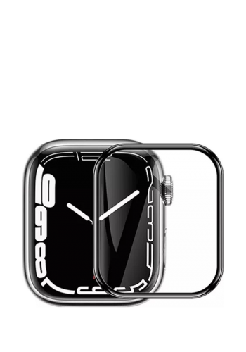 واقي شاشة لساعة ابل بحجم 45 ملم  Transparent Tempered Glass Screen Protector for Apple Watch Series 8