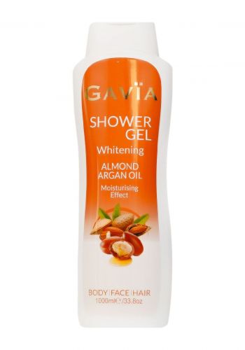  سائل جل استحمام بخلاصة زيت الارغان و اللوز 1000 مل من جافيا Gavia Shower Gel With Argan Oil & Almond
