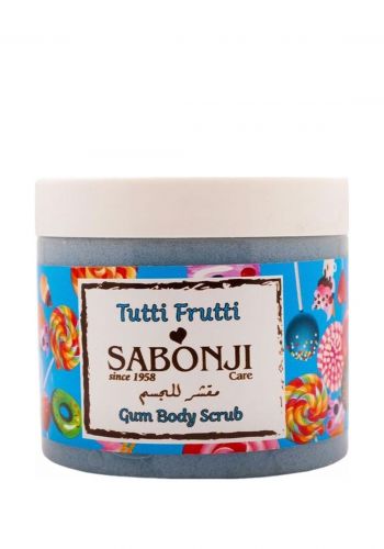 مقشر برائحة العلكة للجسم 580 غرام من صابونجي Sabonji Tutti Fruitti Gum Body Scrub