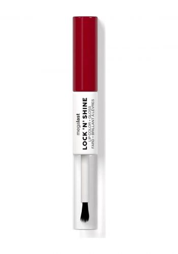 احمر وملمع شفاه 2 في 1 من ويت ان وايلد Wet N Wild Lip Color And Gloss Red-y For Me 