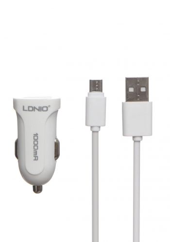 شاحنة موبايل للسيارة 5 واط مع كيبل مايكرو يو اس بي  Ldnio DL-C17 Car Charger 