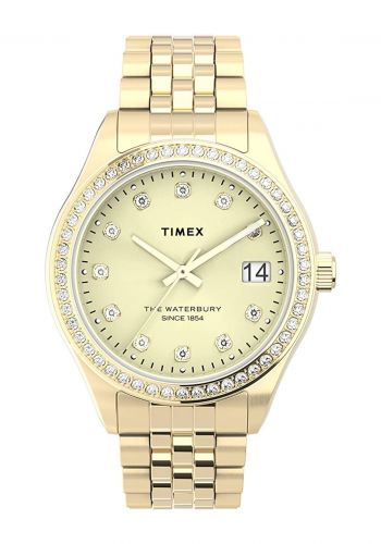 ساعة نسائية باللون الذهبي من تايمكس Timex TW2U53800 Women's Analogical  Watch