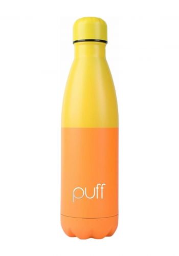قنينة معدنية بسعة 500 مل من باف Puff Yellow & Orange Bottle 
