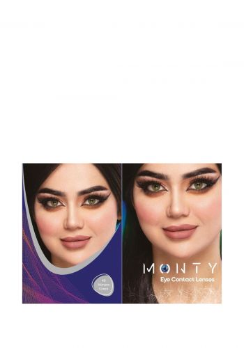 عدسات لاصقة للعيون باللون  الاخضر من مونتي Monty Eye Contact Lenses  Monami Green - 40
