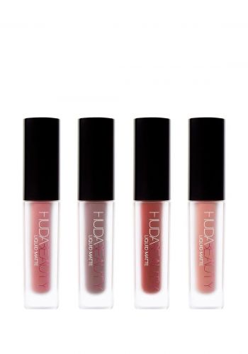 سيت احمر شفاة سائلة مطفية ميني 4 قطع من هدى بيوتي Huda Beauty New Nude Liquid Matte Mini Set