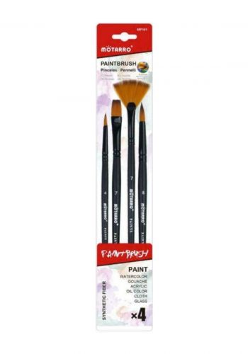 مجموعة فرش رسم 4 قطع من موتارو  Motarro MP101 Painting Brushes