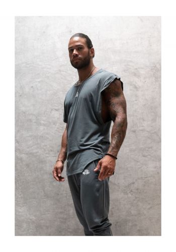 تيشيرت رياضي رجالي بدون اكمام من بدي انجنيرز   Body Engineers  Basic Core Deep Cut Tank Top