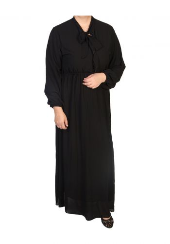 فستان نسائي اسود اللون