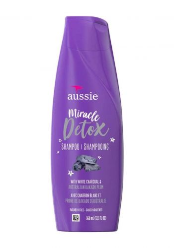 شامبو منظف لجميع انواع الشعر 360 مل من أوسي  Aussie Miracle Detox Shampoo  