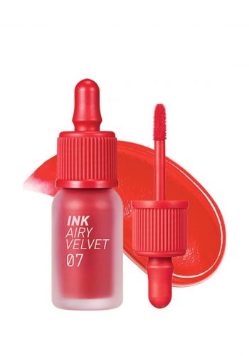 تنت شفاه مخملي من بيريبيرا الكورية رقم 07 Peripera Ink Airy Velvet Heart Grapefruit