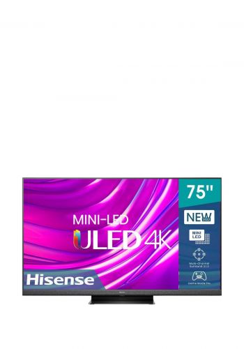 شاشة تلفاز ذكية 75 انش من هايسنس Hisense 75U8H Mini-LED ULED 4K Smart  TV