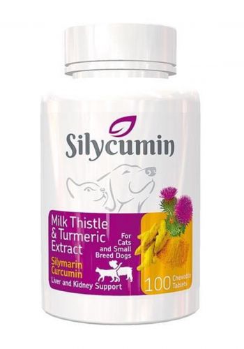 مكمل غذائي للكلاب و القطط 100 قرص من سيليكومين Silycumin | Effective Detox & Immune System Support for Cats and Dogs