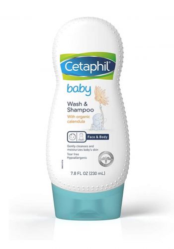 غسول وشامبو للأطفال 230مل من سيتافيل Cetaphil Baby Wash & Shampoo