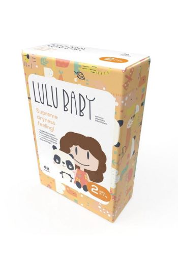 حفاظات للاطفال رقم 2 وزن 3 الى 6 كغم من لولو بيبي Lulu Baby care diapers