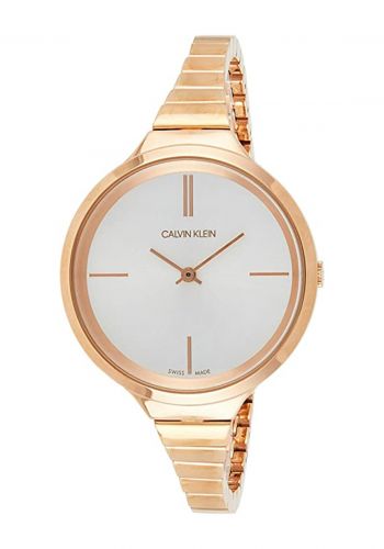 ساعة للنساء بسوار فولاذي بلون روز كولد من كالفن كلاين Calvin Klein K4U23626 Women's Watch 