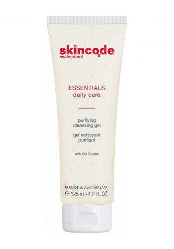 غسول لجميع أنواع البشرة 125 مل من سكن كود Skincode Essentials Purifying Cleansing Gel 