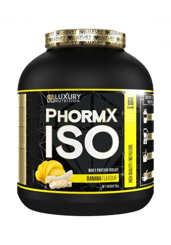 بروتين بطعم الموز لزيادة الكتلة العضلية  2 كغم من لاكجري نيوتريشن Luxury Nutrition PhormX ISO