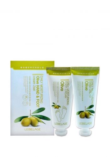 سيت مرطب يومي لليد والقدم بخلاصة الزيتون من ليبلاج 100 مل Lebelage Daily moisturizng Olive Hand & foot Cream