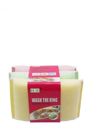اسفنجة تنظيف 3 قطع Wash The King