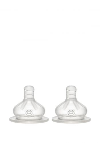 سيت رضاعة بتدفق واسع  قطعتين من نيب الالمانية Nip Cherry Naturally Shaped Round Teat  