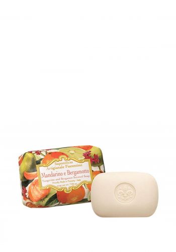 صابون برائحة البرغموت واليوسفي 200 غرام من صابون فيشو Saponificio Mandarino E Bergamotto Soap