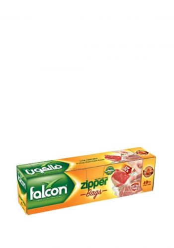 اكياس قابلة للغلق فالكون 40قطعة falcon zipper bags