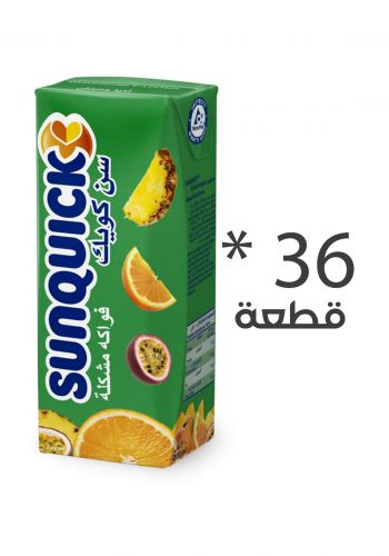 سيت عصير سن كويك بنكهة الفواكه المشكلة (36 قطعة*200 مل)