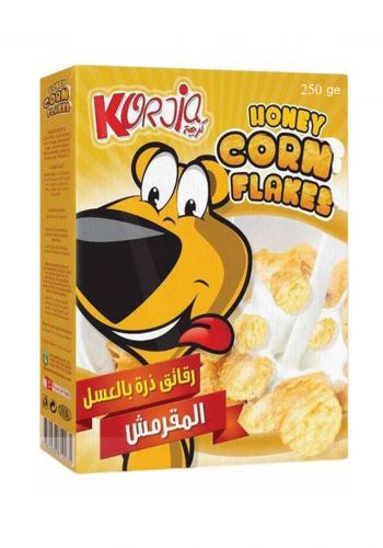  رقائق الذرة المقرمشة بالعسل 250 غم من كرجية Korjia Honey Corn  Flakes 