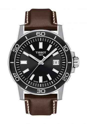 ساعة رجالية سير بني اللون من تيسوت Tissot T1256101605100 Watch     