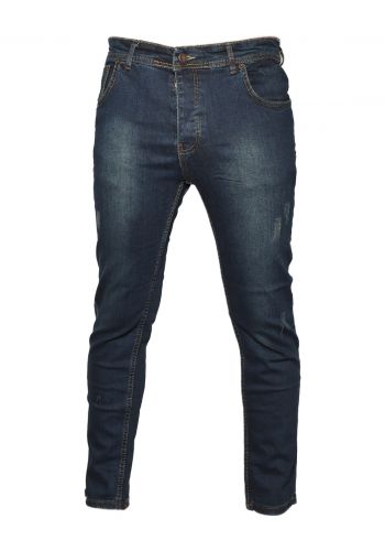 بنطلون جينز رجالي ازرق اللون قياس 38