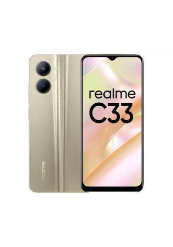Realme C33 RMX3624 Dual Sim 4GB RAM 128GB- Gold موبايل من ريلمي