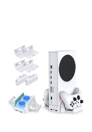 Xbox Series S + joystick +game pass for 13 month +Vertical Charging Stand with Cooling Fan , Auarte Xbox Series S Accessories Controller Charging Station with 2 x 800mAh Rechargeable Battery Packs بكج اكس بوكس مع ملحقات