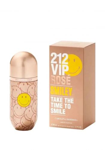 عطر نسائي 80 مل من كارولينا هيريرا Carolina Herrera 212 Vip Rose Smiley EDP