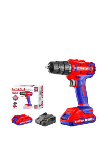 مثقاب لاسلكي 20 فولت من امتوب  Emtop ECDL620011 Lithium-Ion Cordless Drill